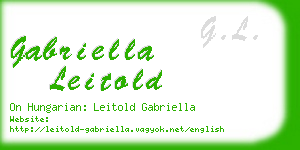 gabriella leitold business card